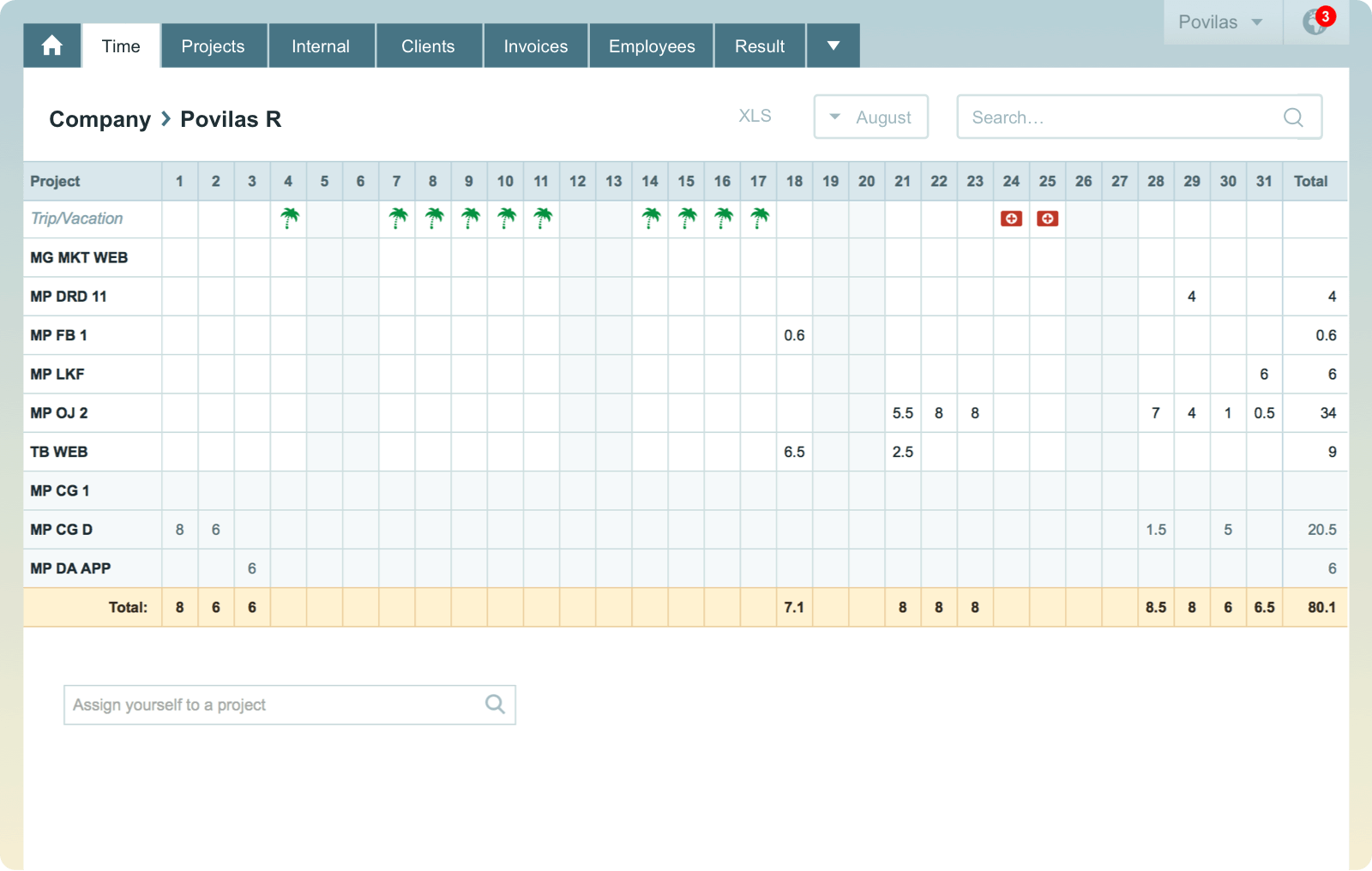 Timetracking Timebase